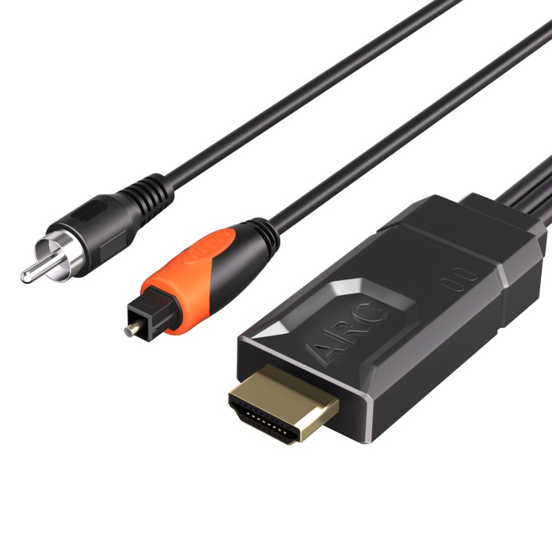 Optical Audio Hdmi Earc Extractor - EARC ARC naar RCA Audio Extractor