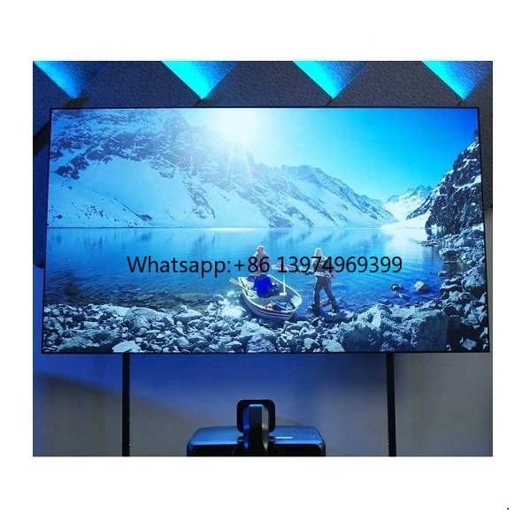Ultra Short Throw Laser Projector 4K - 120-inch ALR-projectiescherm met omgevingslichtfilter, geschikt voor