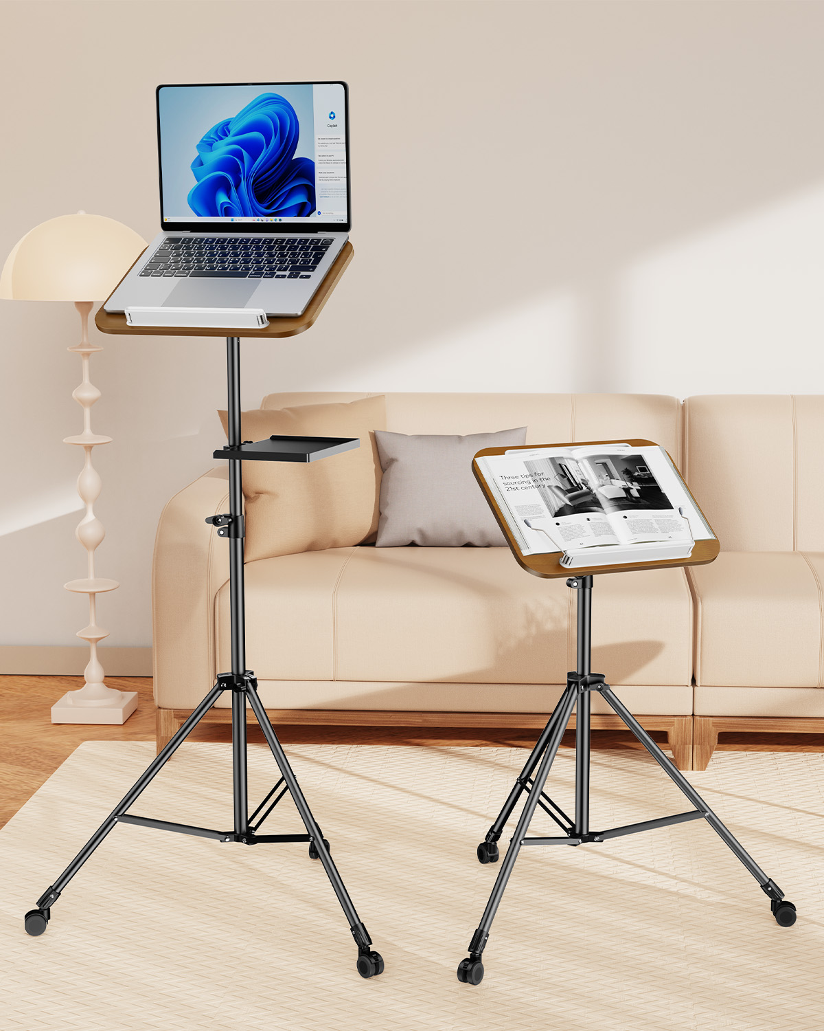 Projector Floor Stand Tripod Adjustable - Oatsbasf Draagbare Laptop Statief Vloerstandaard Verstelbare