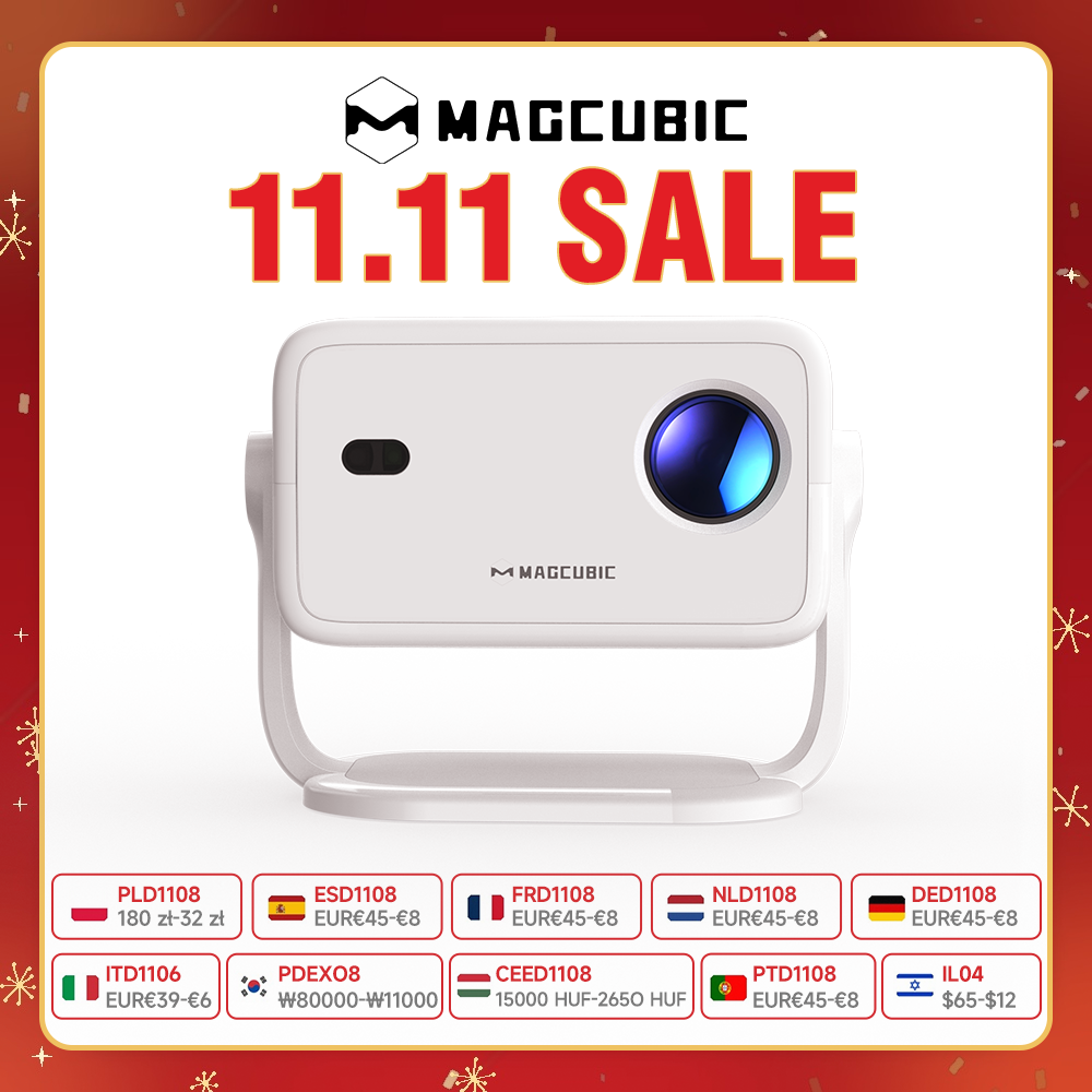 Auto Focus Keystone Correction Projector - Magcubic 8K L018-projector 650ANSI Native 1080P