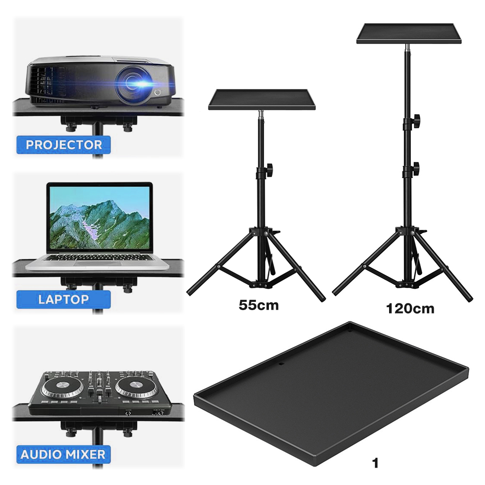 Projector Floor Stand Tripod Adjustable - Projectorbak 1/4 inch schroefdraad Statiefbak In