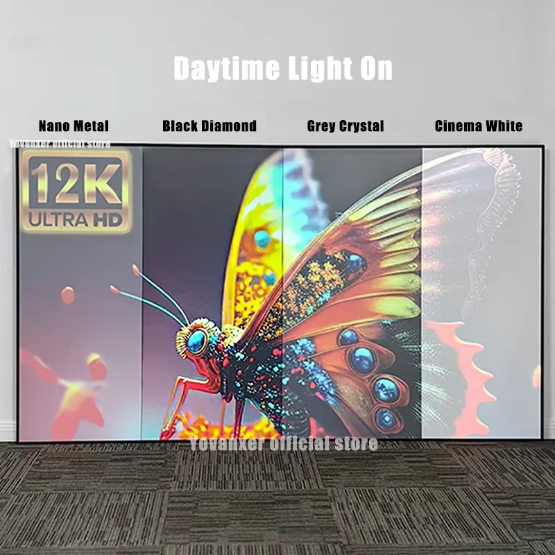 Alr Ambient Light Rejecting Projector Screen - Populaire maten Omgevingslicht afwijzend Black Diamond