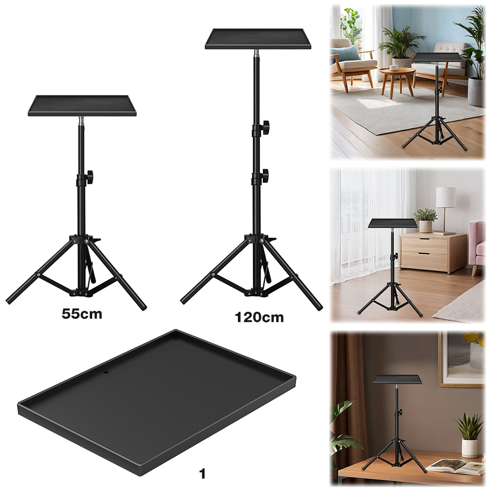 Projector Floor Stand Tripod Adjustable - Universele laptopprojector-tripodstandaard 1/4 inch draad-tripod-lade in