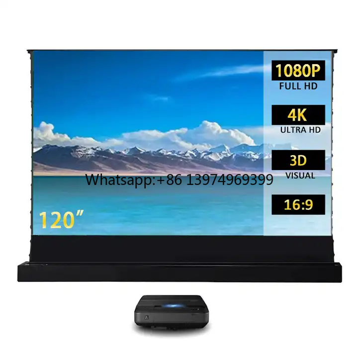 Projector Screen 120 Inch Motorized Ambient - 120 inch High Definition 16:9 laser