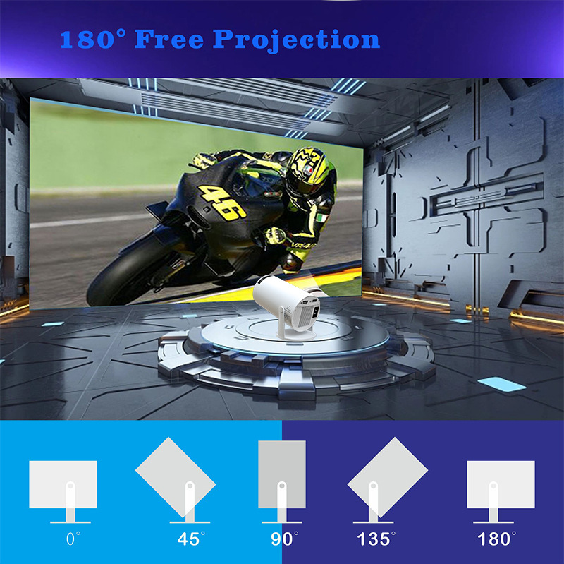 Draagbare projector met 1080P- - 4K Smart Projector Android 11 Wifi 6 recensie en prijs