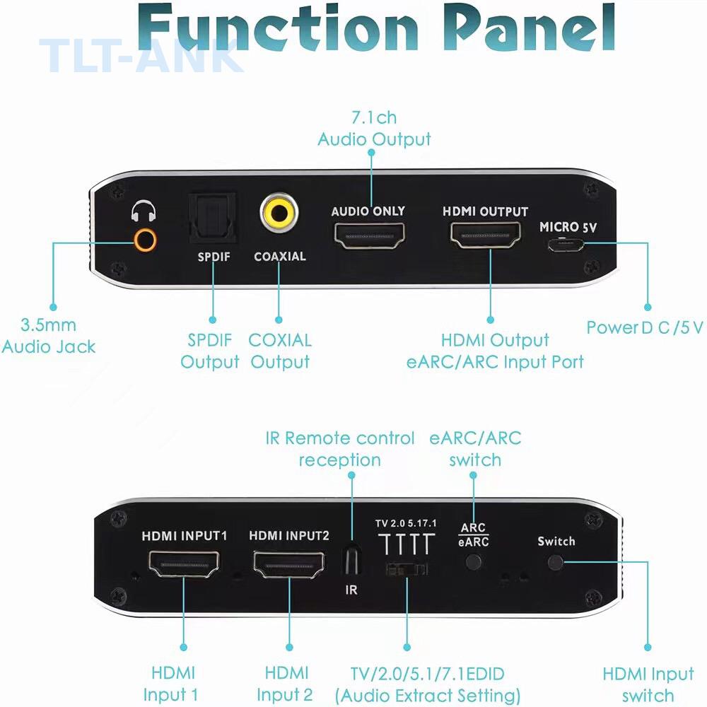 HDMI Switch 2 in 1 uit 4K 120H - Optical Audio Hdmi Earc Extractor recensie en prijs