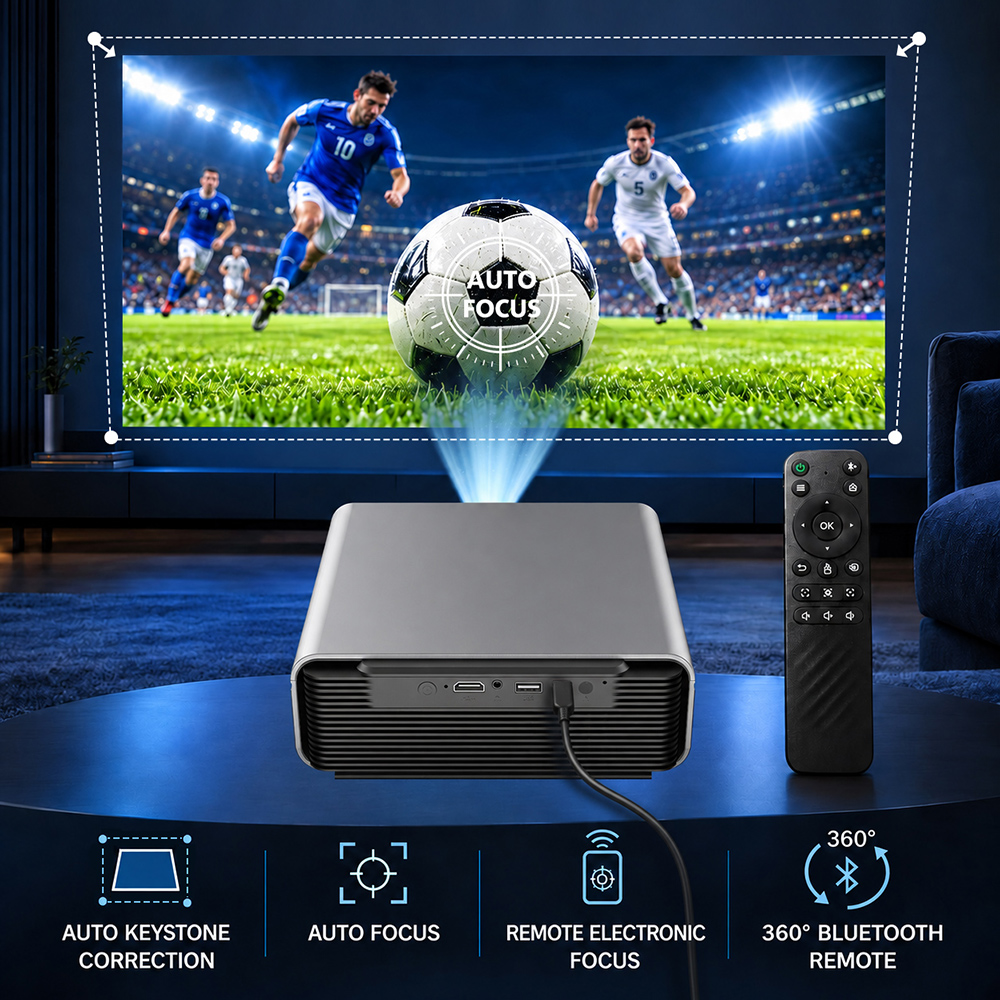 Native 1080P Smart Projector 4 - Auto Focus Keystone Correction Projector recensie en prijs