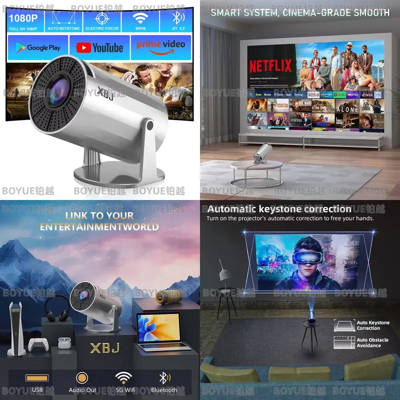 4K Android 11 draagbare projec - 4K Smart Projector Android 11 Wifi 6 recensie en prijs