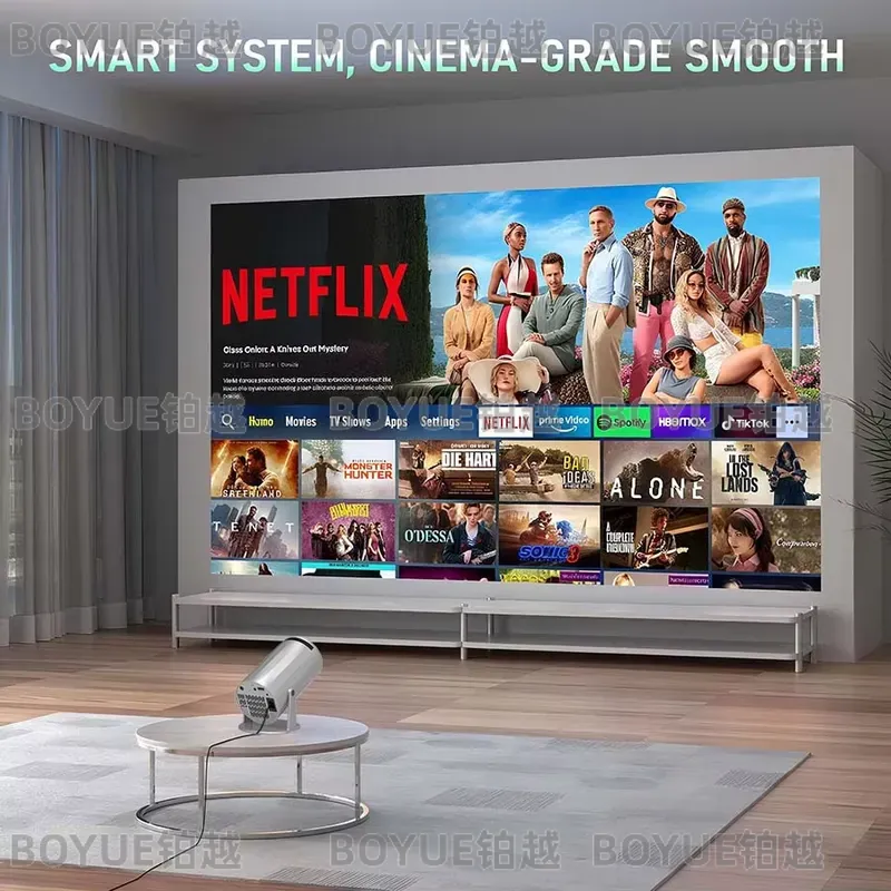 4K Android 11 draagbare projec - 4K Smart Projector Android 11 Wifi 6 recensie en prijs