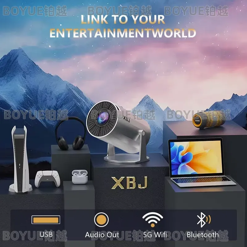 4K Android 11 draagbare projec - 4K Smart Projector Android 11 Wifi 6 recensie en prijs
