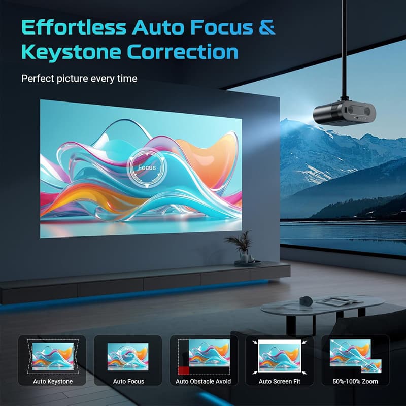 2025 Huaweishi L007 4K 1000ANS - Auto Focus Keystone Correction Projector recensie en prijs