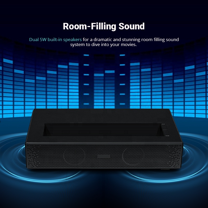 Hotack Hot Sale D068 6500 Lume - Ultra Short Throw Laser Projector 4K recensie en prijs