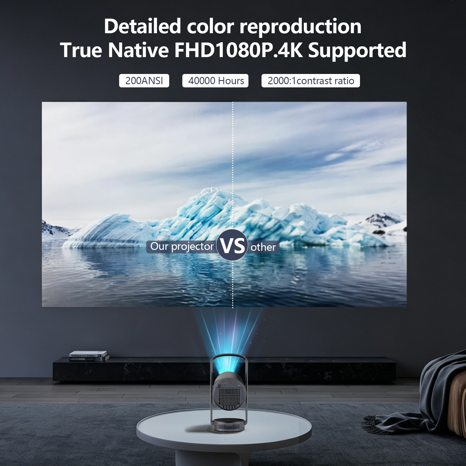 2026 Nieuwe Slimme Draagbare P - Auto Focus Keystone Correction Projector recensie en prijs