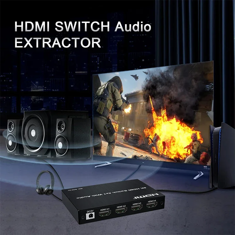 8K 60Hz HD-schakelaar 4 in 1 u - Optical Audio Hdmi Earc Extractor recensie en prijs