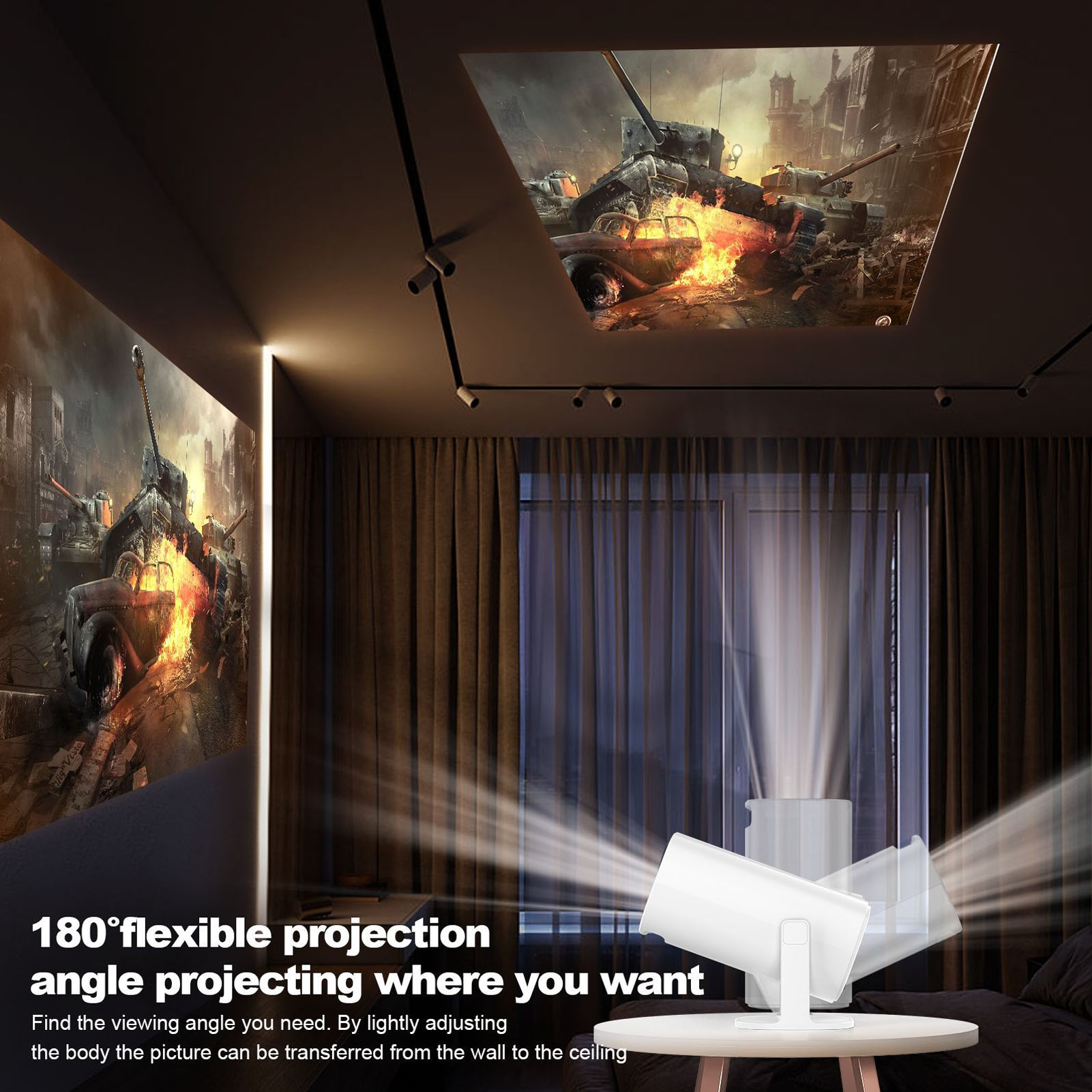 P30 1080P FHD 4K LED-projector - 4K Smart Projector Android 11 Wifi 6 recensie en prijs