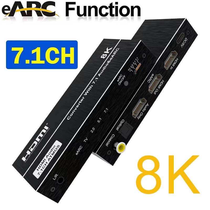 8K HDMI Audio Extractor met eA - Optical Audio Hdmi Earc Extractor recensie en prijs