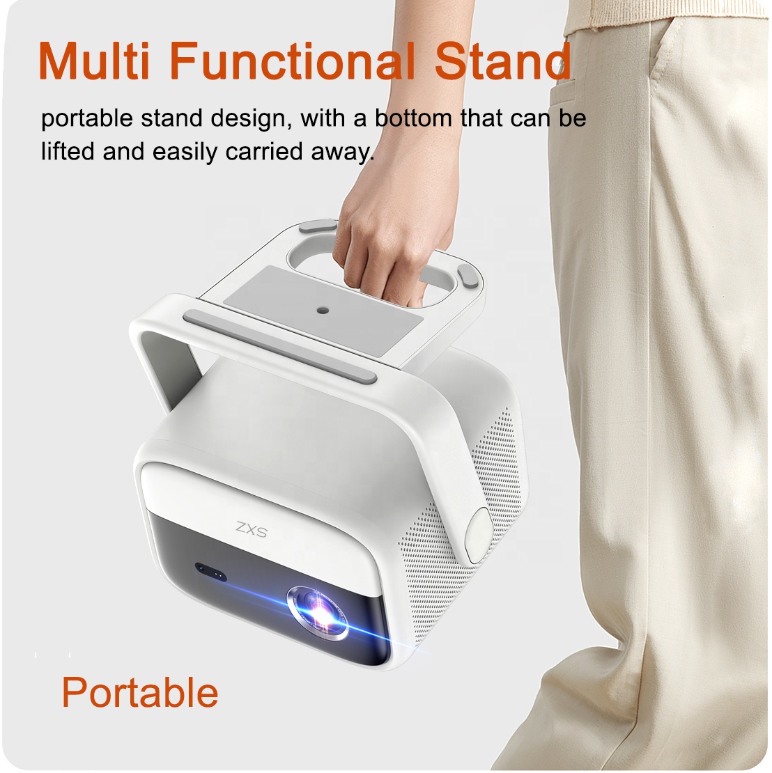 Draagbare slimme Android 11 sy - Mini Portable Projector Rechargeable Battery recensie en prijs