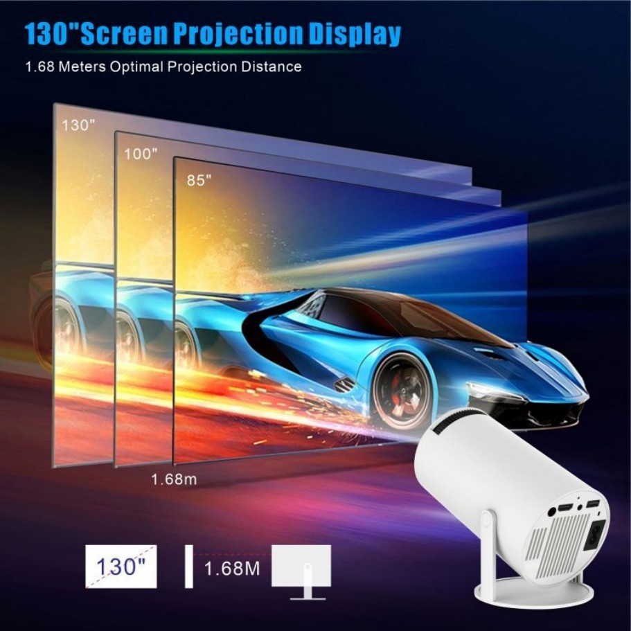 HY300 pro mini Smart Projector - 4K Smart Projector Android 11 Wifi 6 recensie en prijs