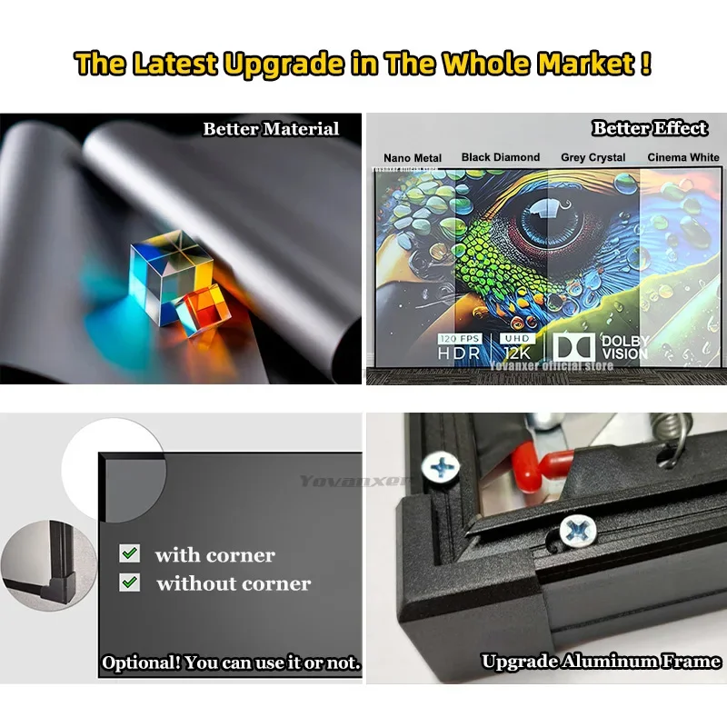Populaire maten Omgevingslicht - Alr Ambient Light Rejecting Projector Screen recensie en prijs