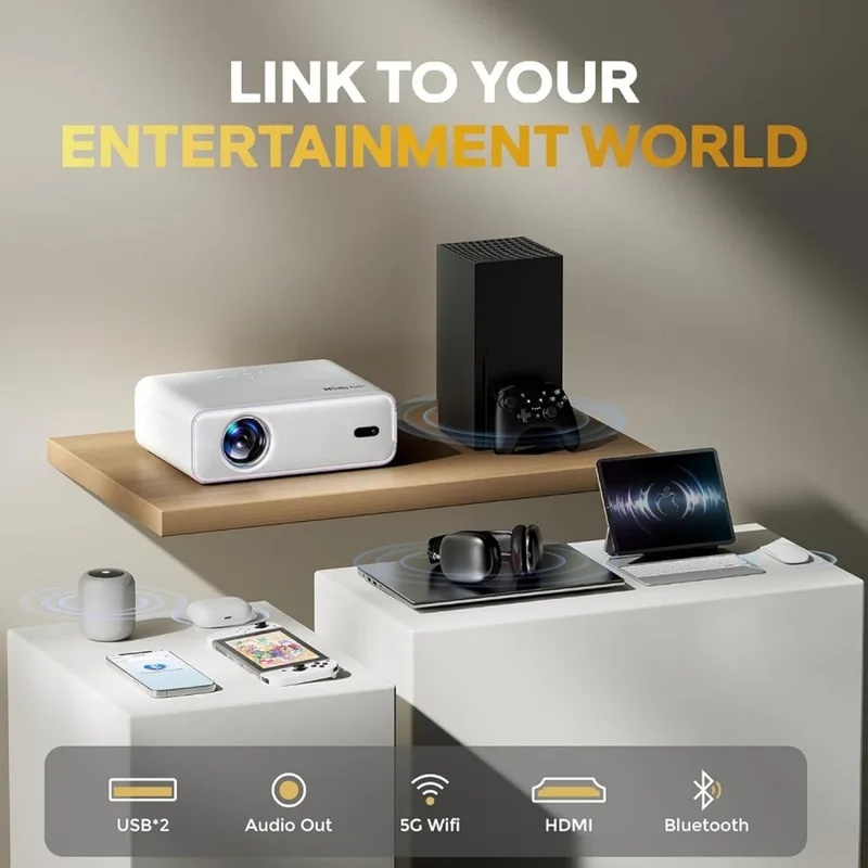 Ingebouwde 1080P 4K ondersteun - Auto Focus Keystone Correction Projector recensie en prijs