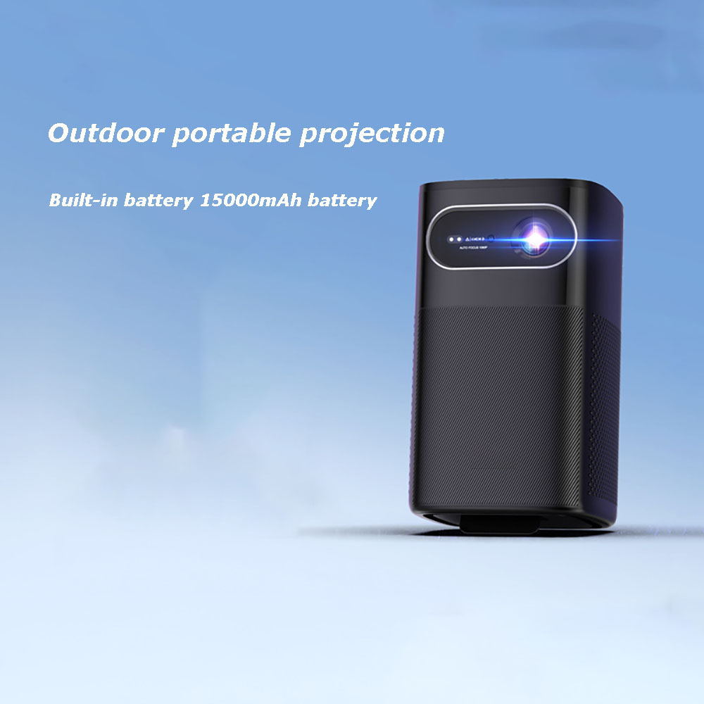 4K ondersteuning, ingebouwde s - Mini Portable Projector Rechargeable Battery recensie en prijs