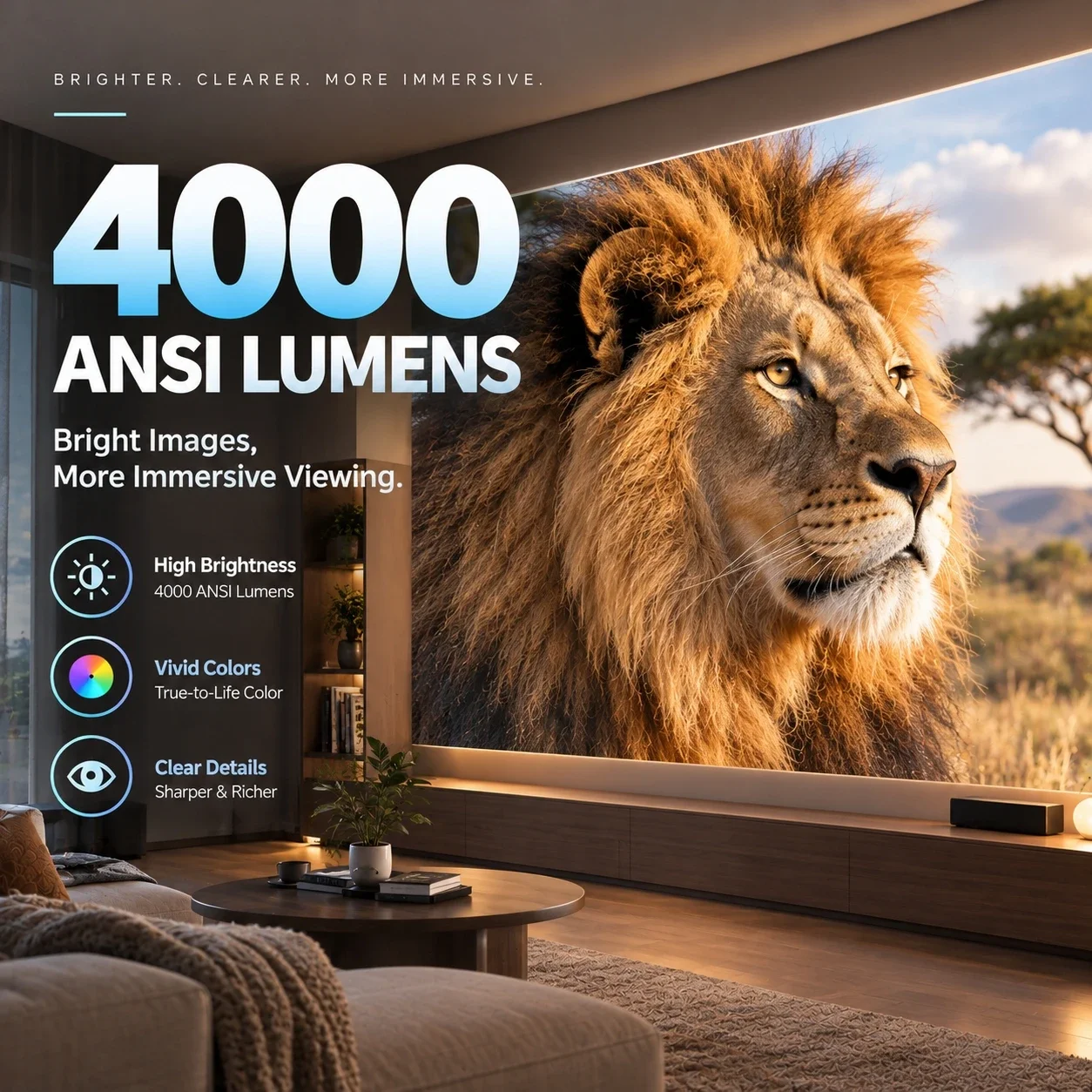 Nieuwe A9T Smart Projector 400 - Auto Focus Keystone Correction Projector recensie en prijs