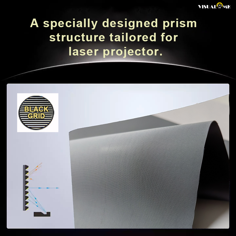 120 inch zwart raster/prisma A - Ultra Short Throw Laser Projector 4K recensie en prijs
