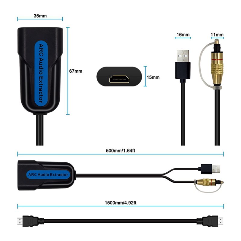 【STABIELE KWALITEIT】HD-compati - Optical Audio Hdmi Earc Extractor recensie en prijs