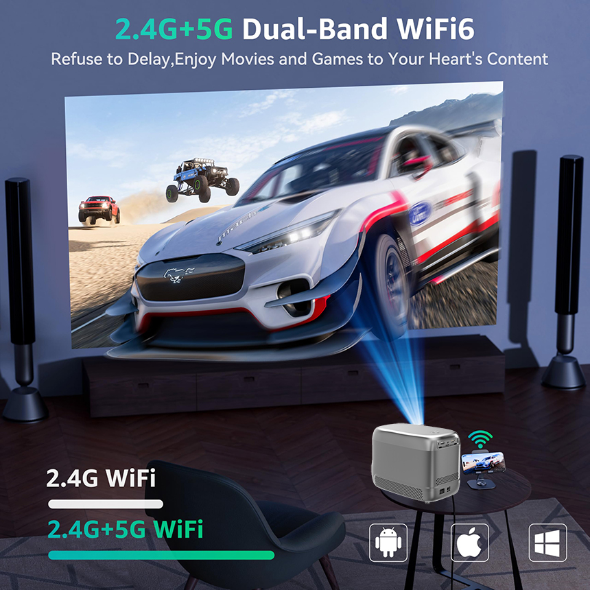 Draagbare oplaadbare HD-projec - Mini Portable Projector Rechargeable Battery recensie en prijs