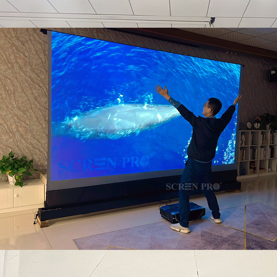 Screen Pro elektrische vloer s - Ultra Short Throw Laser Projector 4K recensie en prijs