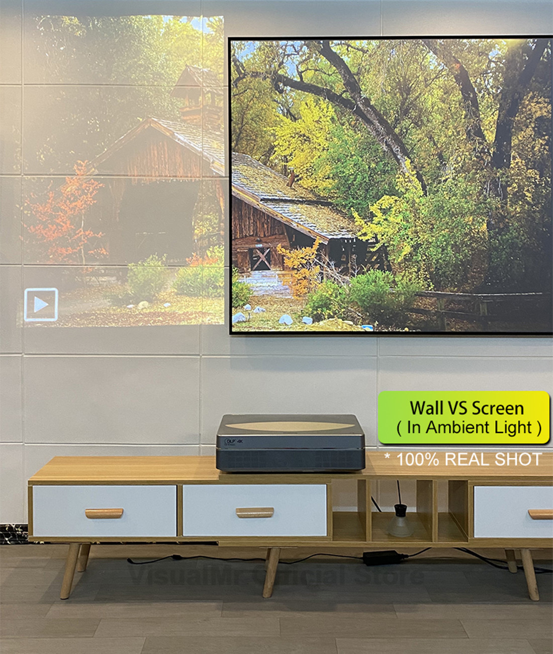 2026 MAX 150 inch ALR PET Crys - Alr Ambient Light Rejecting Projector Screen recensie en prijs