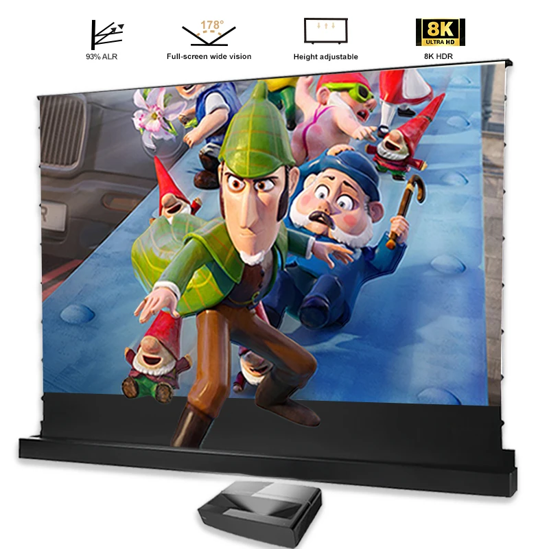 Gemotoriseerd, van de vloer op - Projector Screen 120 Inch Motorized Ambient recensie en prijs