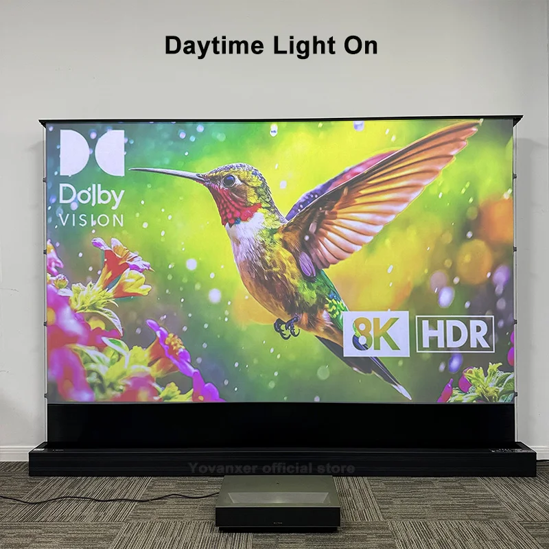 Gemotoriseerd, van de vloer op - Projector Screen 120 Inch Motorized Ambient recensie en prijs
