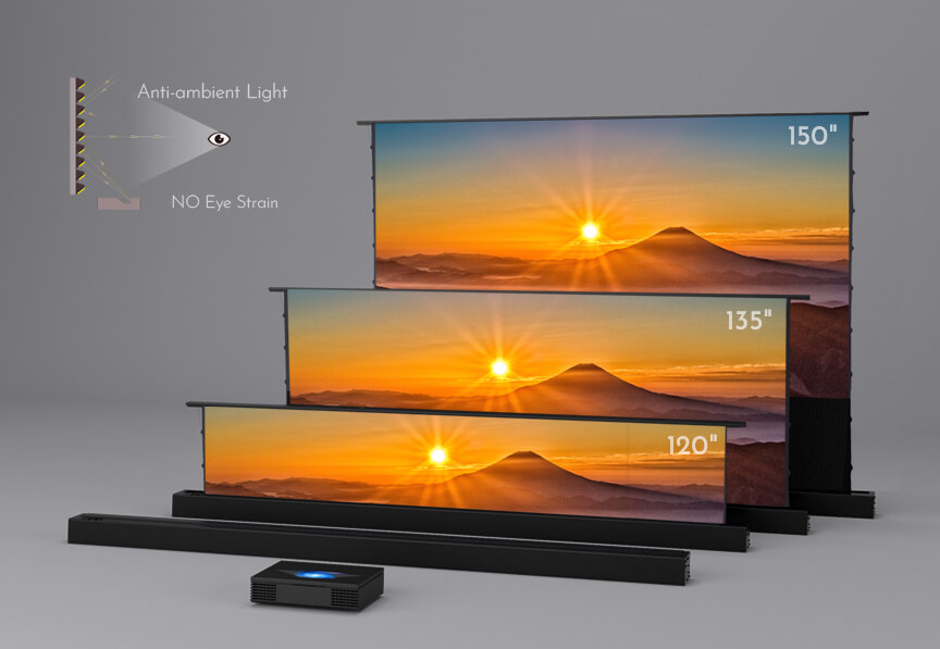 R 110 Inch Elektrische Spannin - Ultra Short Throw Laser Projector 4K recensie en prijs