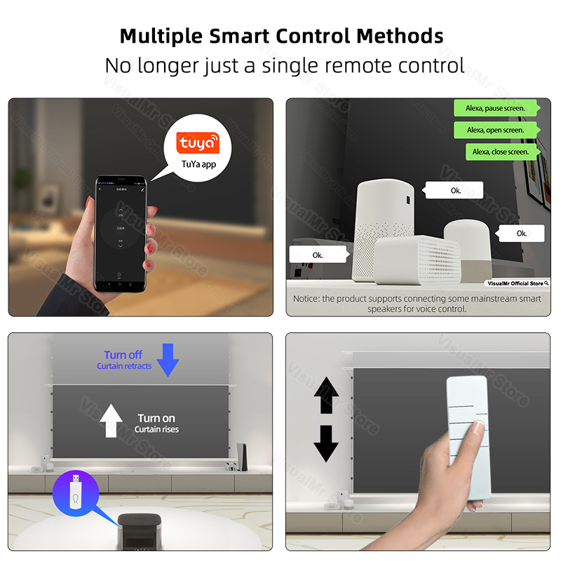 VisualMr Elektrische Vloer Sti - Alr Ambient Light Rejecting Projector Screen recensie en prijs