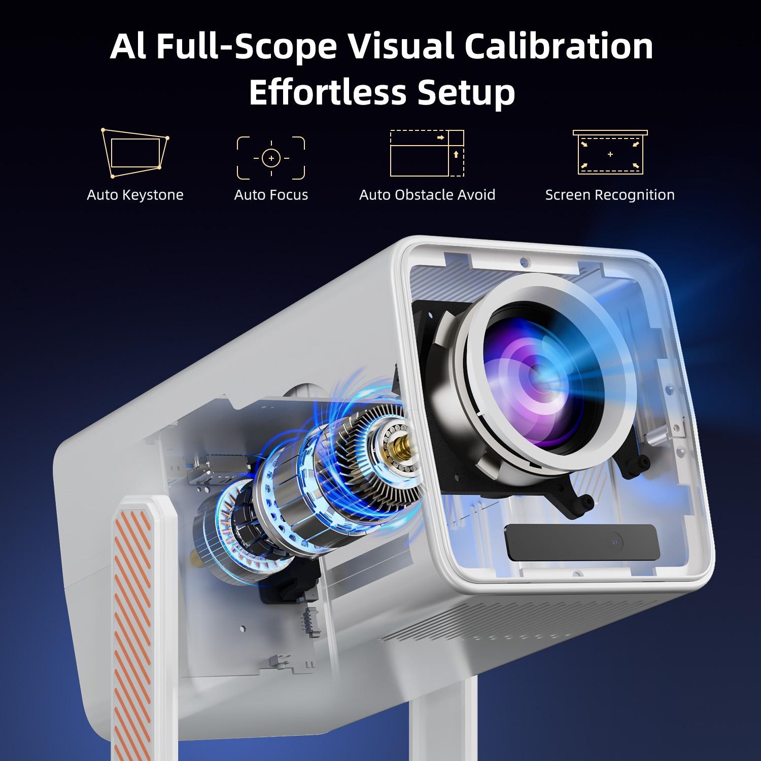 HM103 Smart Android 13 Project - Auto Focus Keystone Correction Projector recensie en prijs