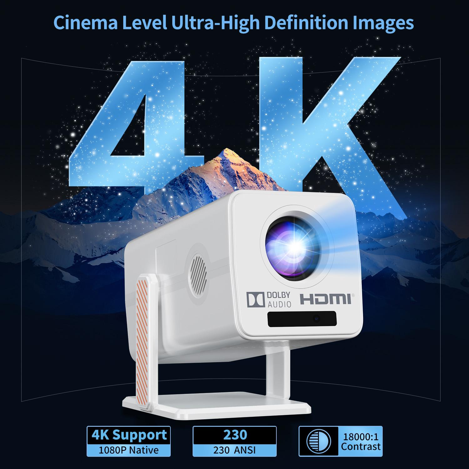HM103 Smart Android 13 Project - Auto Focus Keystone Correction Projector recensie en prijs