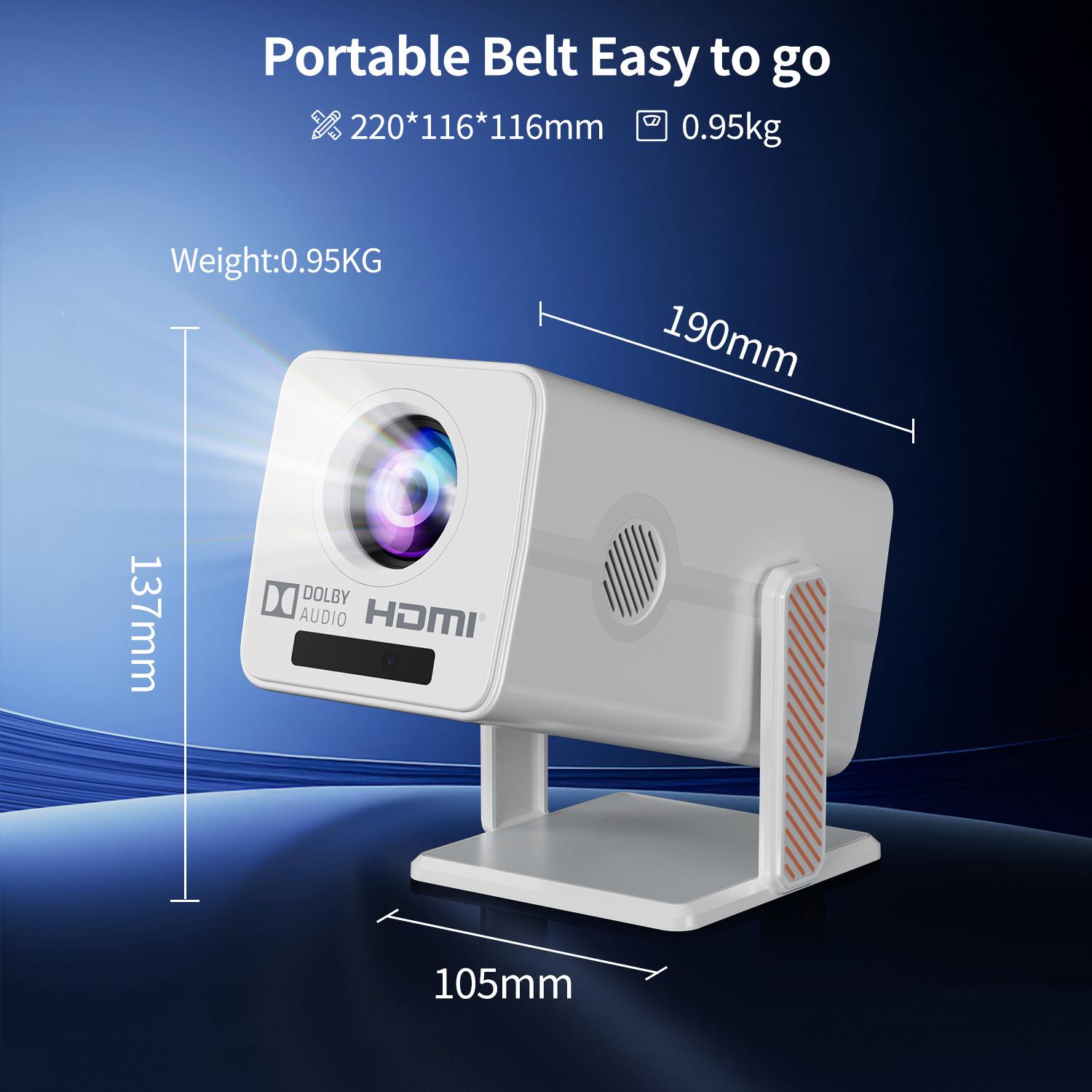HM103 Smart Android 13 Project - Auto Focus Keystone Correction Projector recensie en prijs