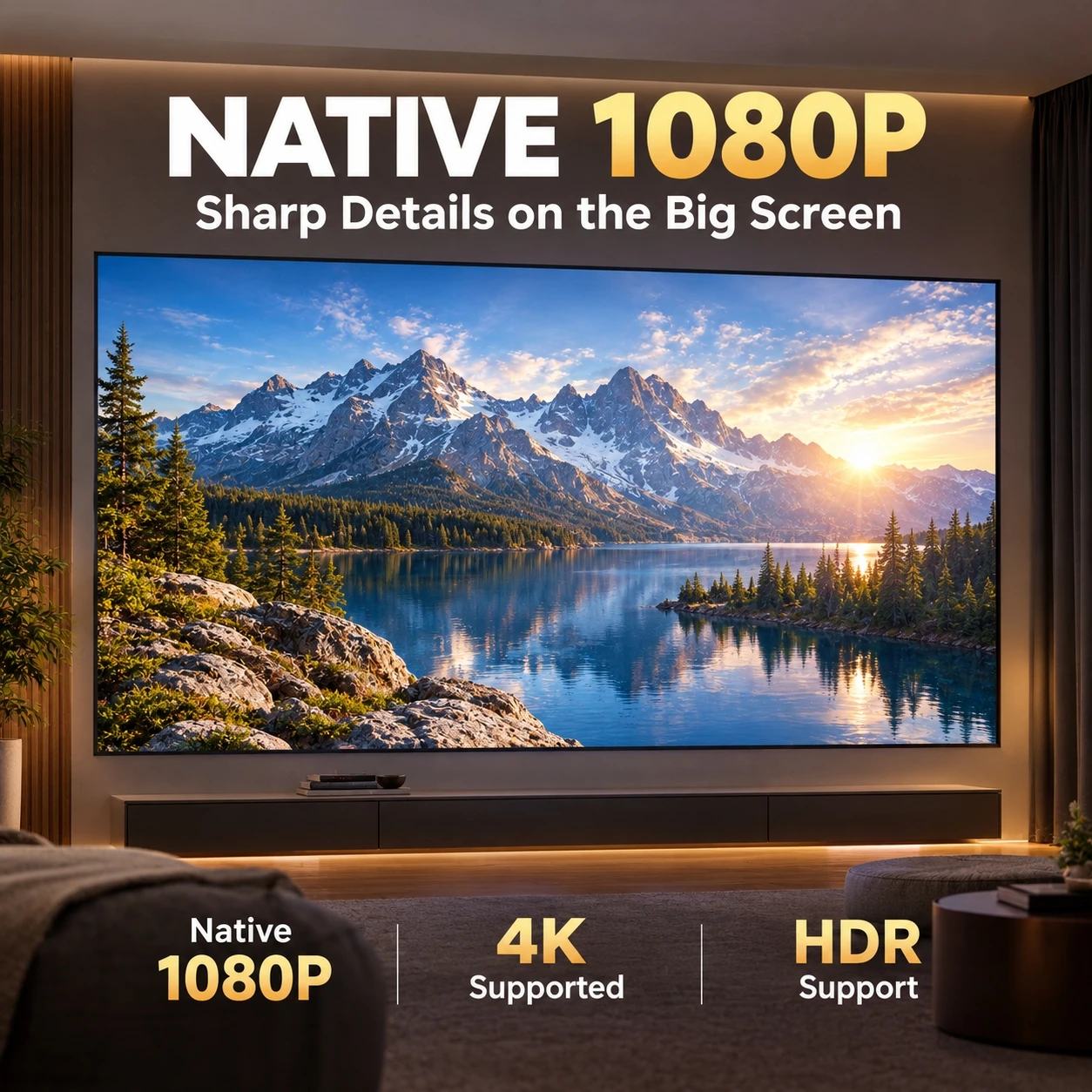 Nieuwe A9S 4k 4000ANSI project - Auto Focus Keystone Correction Projector recensie en prijs